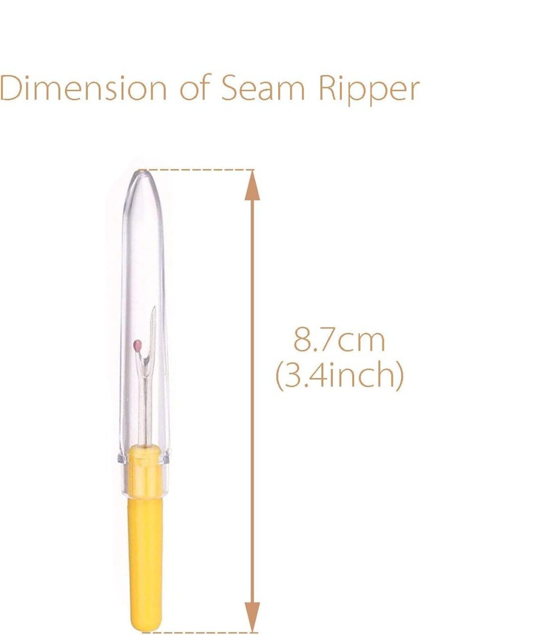 Queen Enterprise Colorful Plastic Handle Thread Cutter Seam Ripper Stitch Unpicker Sewing Tool for Home Supplies- 4Pcs, Multicolour